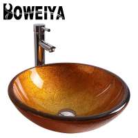 Foshan Exporter Corner Gold Plated Turkish New Model Wash Basin