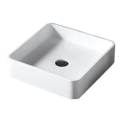 Artificial stone square model design small lavabo basin solid surface sink A39