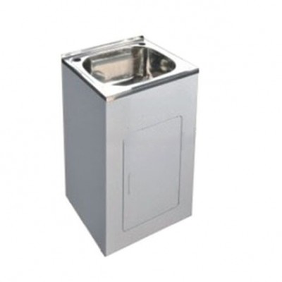 laundry tub silver basin cabinet stainless steel wash basin