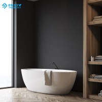 Solid Surface Bathroom Accessories Certificated stone resin bathtub