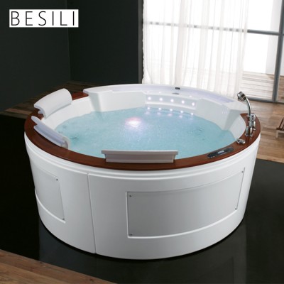 China innovotion wholesale round whirlpool keep bath water warm massage bathtub