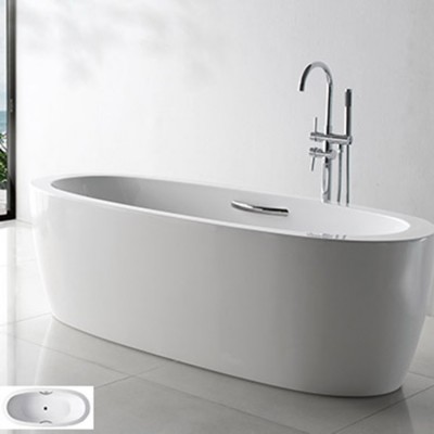 Hot sale Freestanding American standard portable bathroom acrylic soaking bathtub