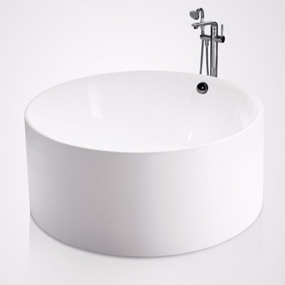 Simple round freestanding bathtub 201