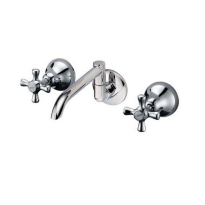 Faucet sanitary ware wall mounted basin water tap set 3 holes laundry set with watermark G208