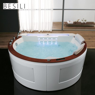 Factory Direct Price Acrylic Touch Screen Freestanding Whirlpool Massage Bathtub Hot Tub