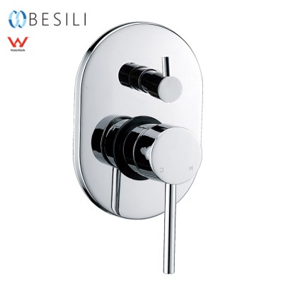 Luxury bathroom single handle with watermark wall mounted brass bath shower valve mixer with diverter HD521